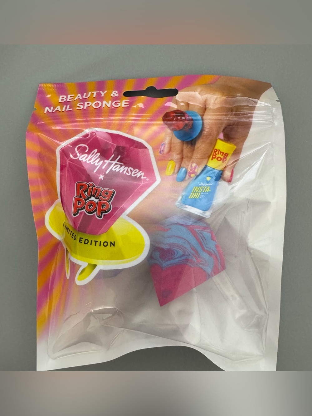 Sally Hansen Ring Pop Beauty & Nail Sponge - Pink & Blue